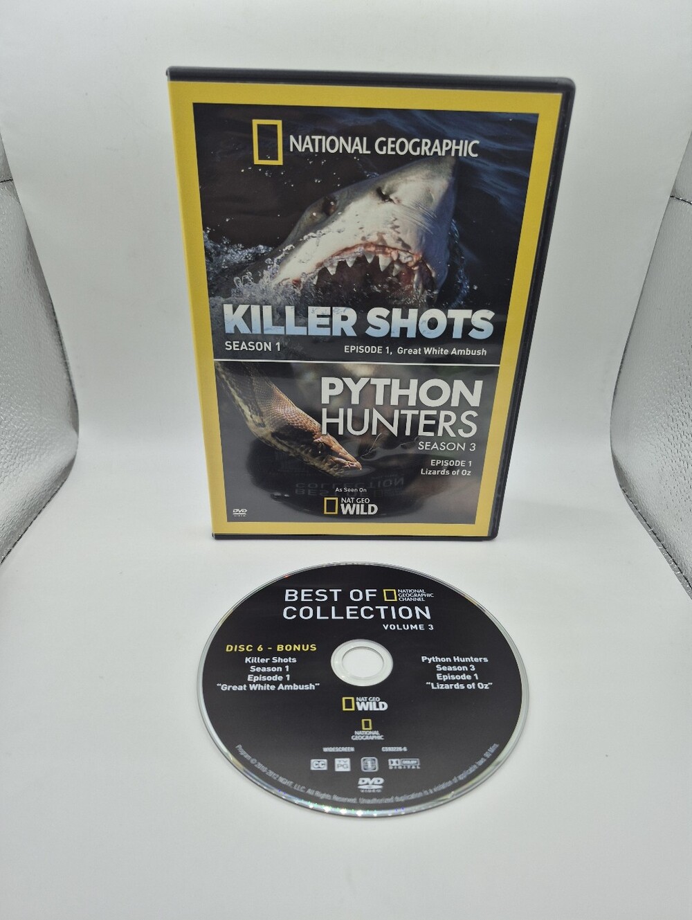 National Geographic Best Of Killer Shots S1 Ep 1 & Python Hunters S3 Ep1 DVD